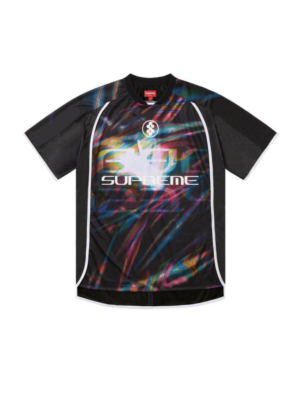 Supreme Feedback Soccer Jersey Black M SS23 NWT